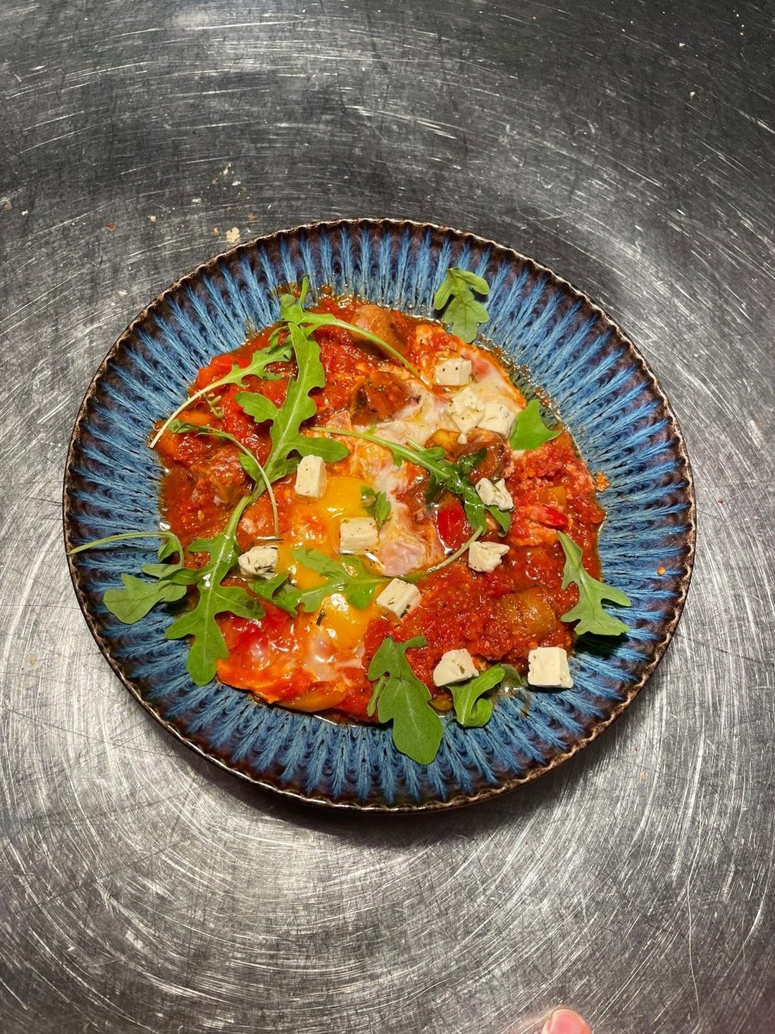 Œufs cocotte tomate & feta